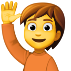 Person Raising Hand Emoji Facebook