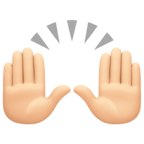 Raising Hands Emoji Facebook