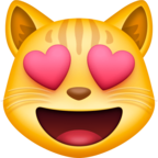 Smiling Cat With Heart Eyes Emoji Facebook