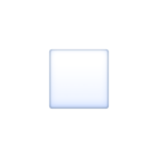 White Small Square Emoji Facebook