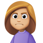 Woman Frowning Emoji Facebook