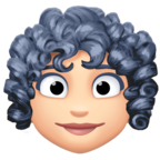 Woman Curly Hair Emoji Facebook