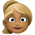 Woman Blond Hair Emoji Facebook