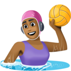 Woman Playing Water Polo Emoji Facebook