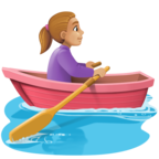 Woman Rowing Boat Emoji Facebook