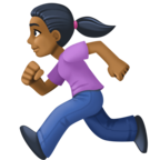 Woman Running Emoji Facebook