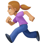 Woman Running Emoji Facebook