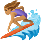 Woman Surfing Emoji Facebook