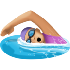 Woman Swimming Emoji Facebook