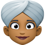 Woman Wearing Turban Emoji Facebook