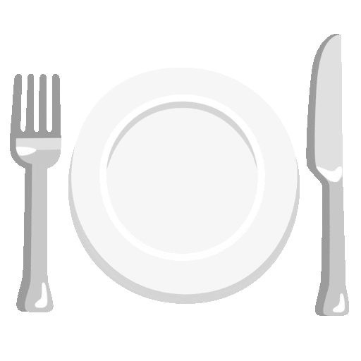 Fork And Knife With Plate Emoji Google-animated