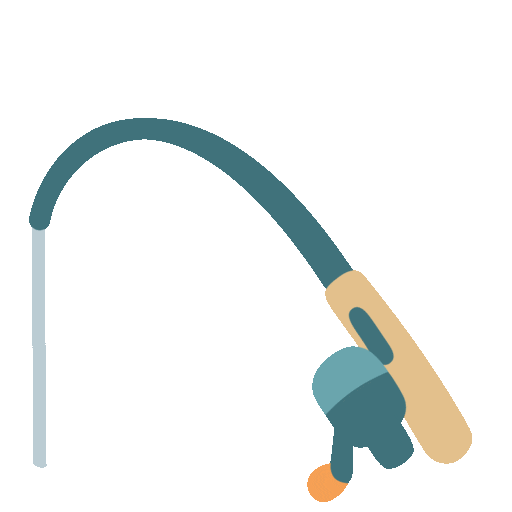 Fishing Pole Emoji Google-animated