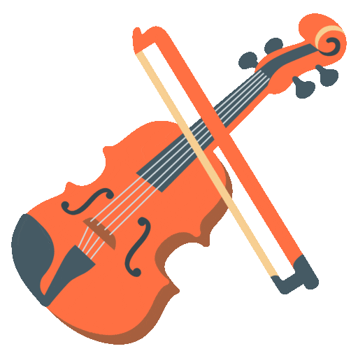 Violin Emoji Google-animated