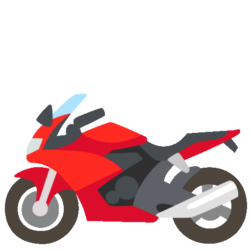Motorcycle Emoji Google-animated