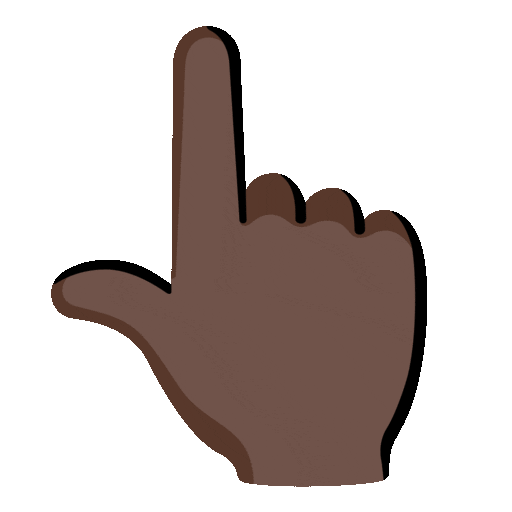 Backhand Index Pointing Up Emoji Google-animated