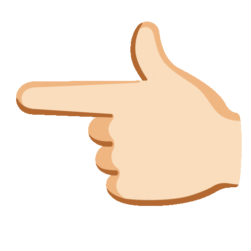 Backhand Index Pointing Left Emoji Google-animated