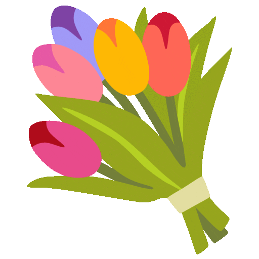 Bouquet Emoji Google-animated
