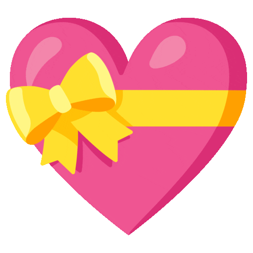 Heart With Ribbon Emoji Google-animated