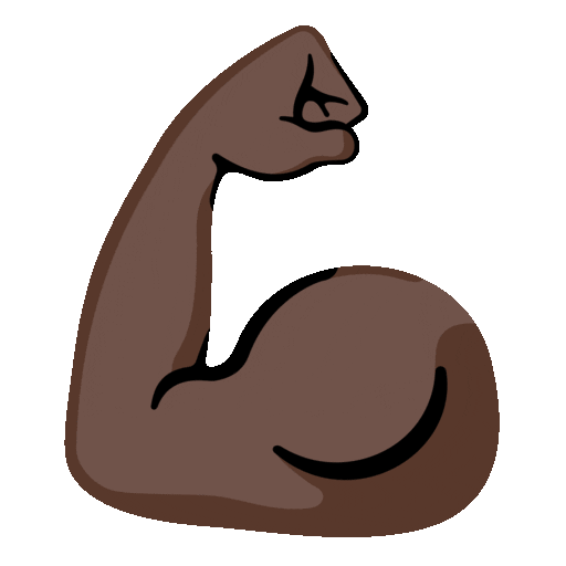 Flexed Biceps Emoji Google-animated