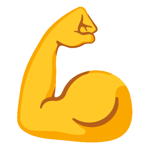 Flexed Biceps Emoji Google-animated