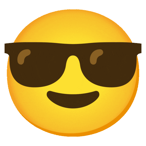 Smiling Face With Sunglasses Emoji Google-animated