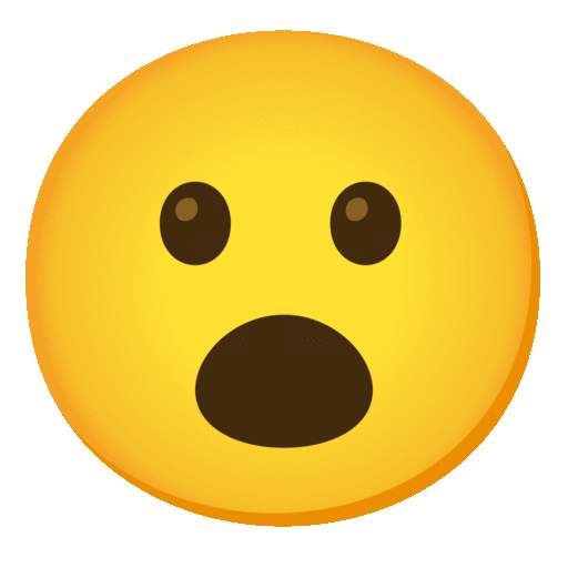 Face With Open Mouth Emoji Google-animated