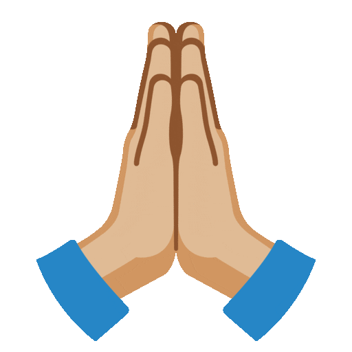 Folded Hands Emoji Google-animated