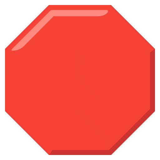 Stop Sign Emoji Google-animated