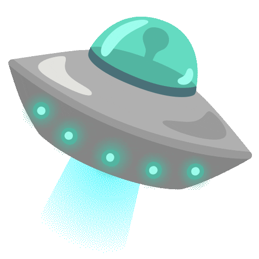Flying Saucer Emoji Google-animated