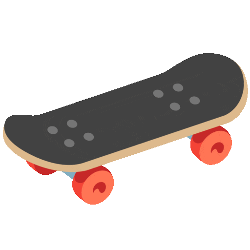 Skateboard Emoji Google-animated