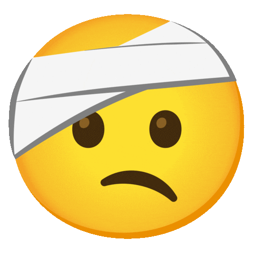 Face With Head Bandage Emoji Google-animated