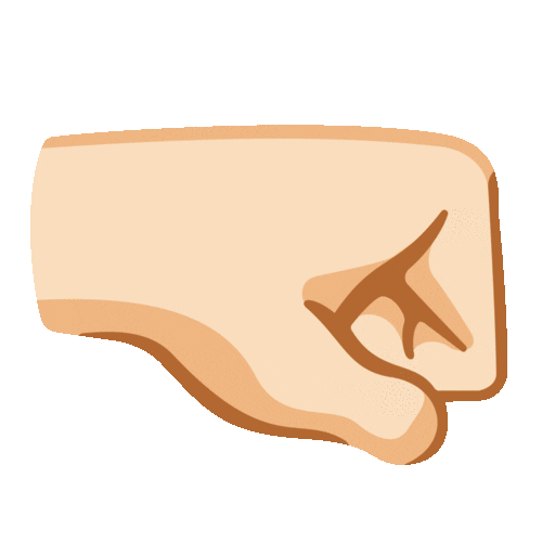 Right Facing Fist Emoji Google-animated