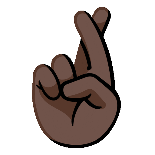 Crossed Fingers Emoji Google-animated