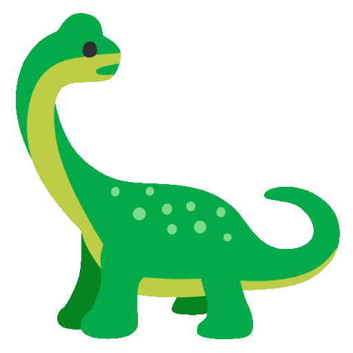 Sauropod Emoji Google-animated