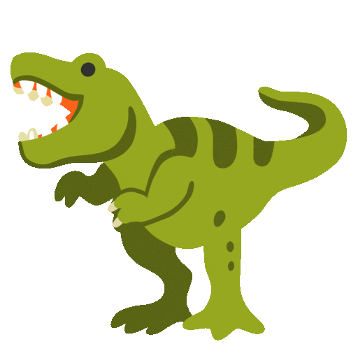 T Rex Emoji Google-animated