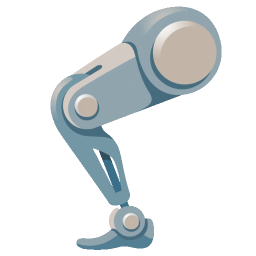 Mechanical Leg Emoji Google-animated