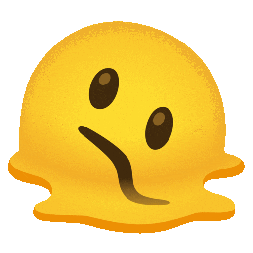Melting Face Emoji Google-animated