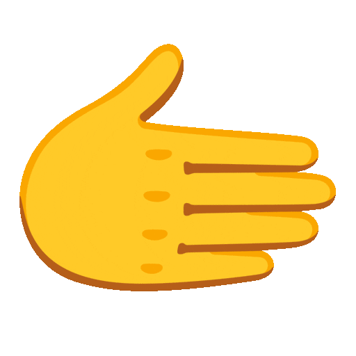Rightwards Hand Emoji Google-animated