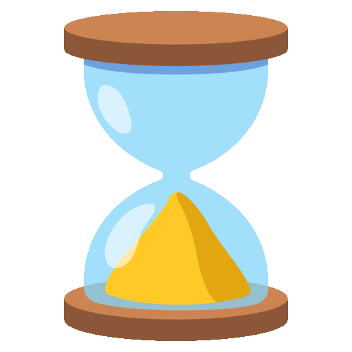 Hourglass Done Emoji Google-animated