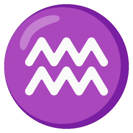 Aquarius Emoji Google-animated