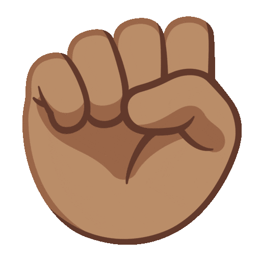 Raised Fist Emoji Google-animated