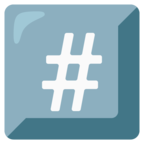 Keycap Number Sign Emoji Google