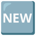 New Button Emoji Google