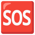 Sos Button Emoji Google