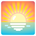 Sunrise Emoji Google