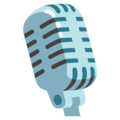 Studio Microphone Emoji Google