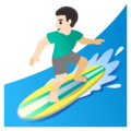 Man Surfing Emoji Google