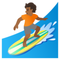 Person Surfing Emoji Google