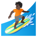 Person Surfing Emoji Google