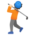 Person Golfing Emoji Google